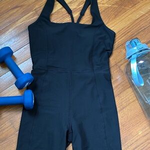 Black Sleeveless Jumpsuit